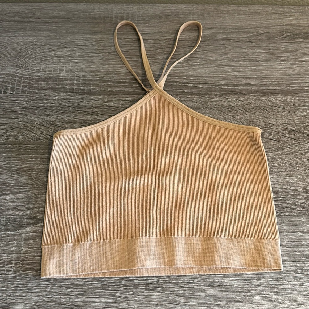 Neutral Warm Beige Sports Bralette